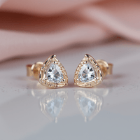 Diamond stud earrings