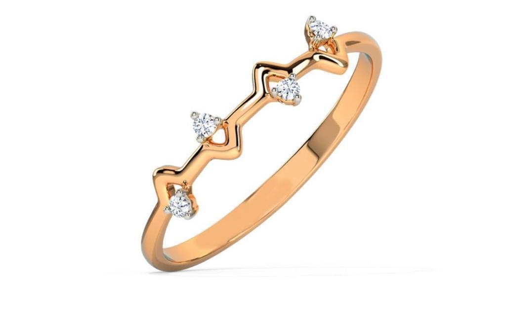 diamond studded band for women