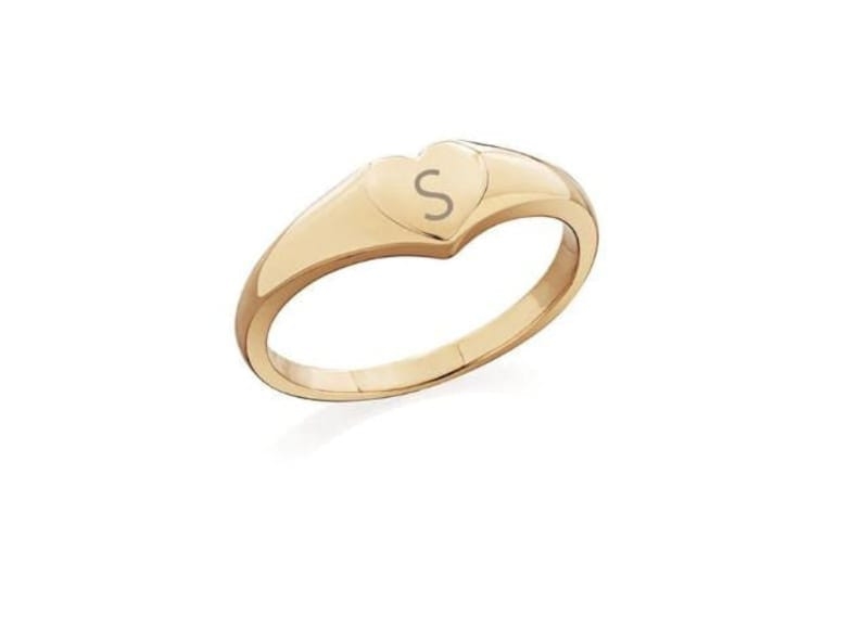 customised name letter ring